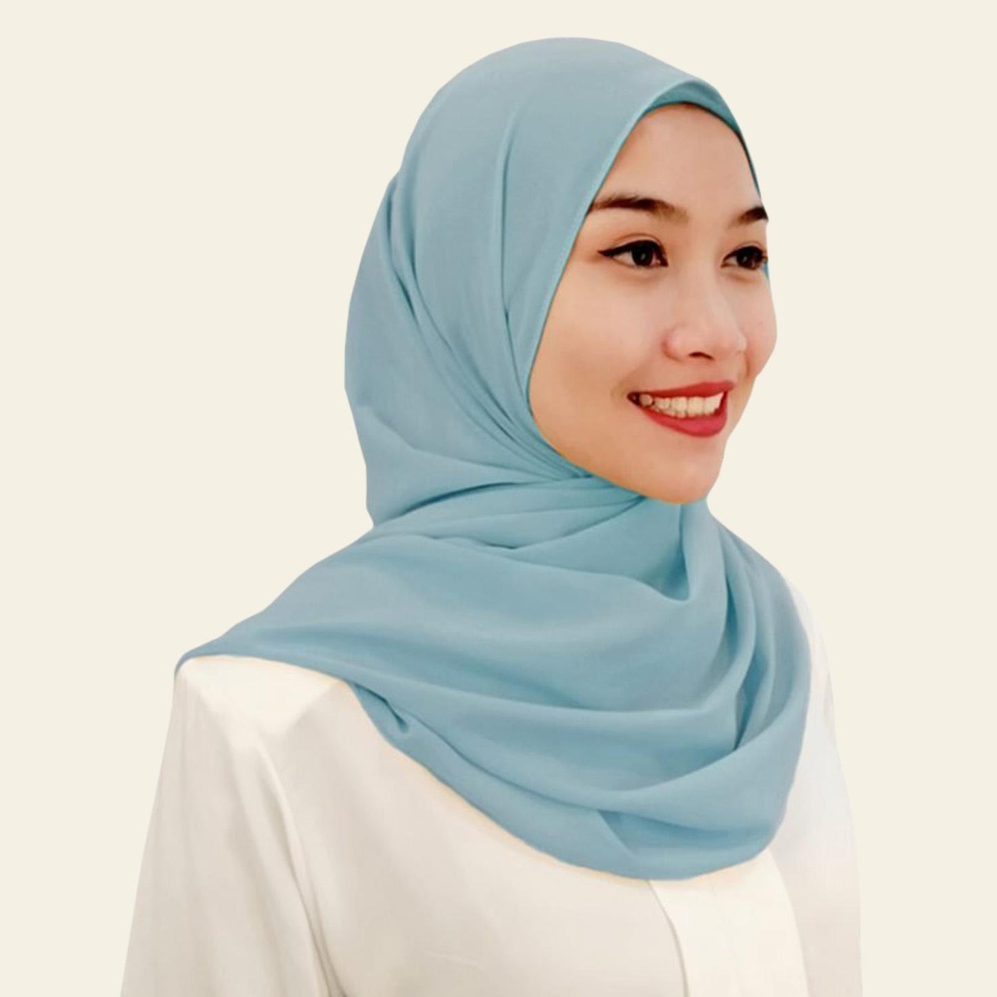 Zulaikha Chiffon Plain Shawl 2 Meter