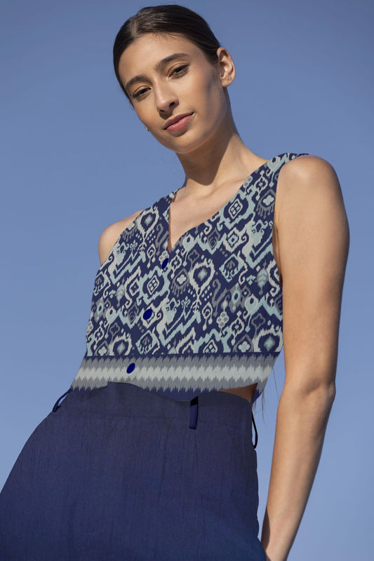 Kasuri Ikkat Jacquard 44"