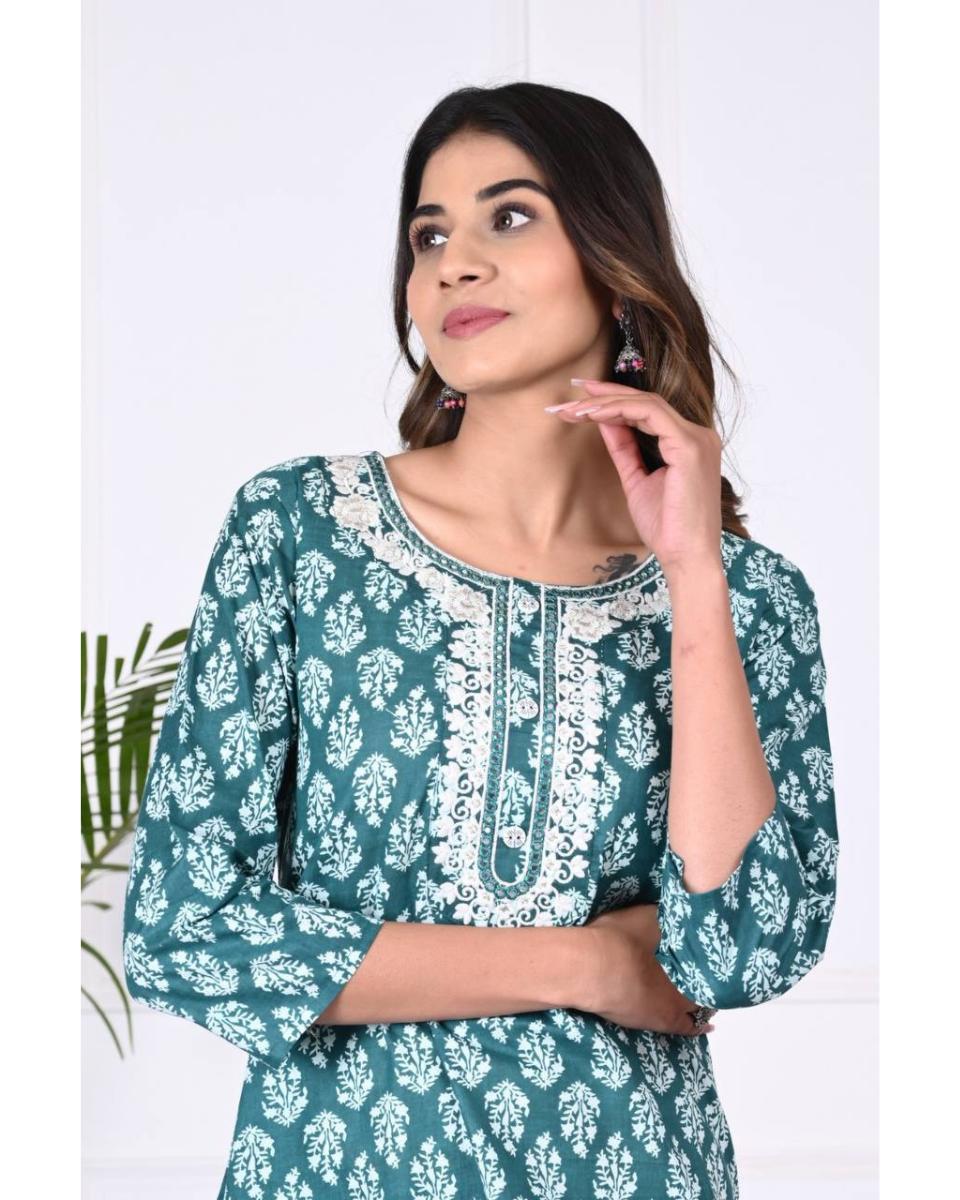 Radha Cotton Kurti Set with Dupatta