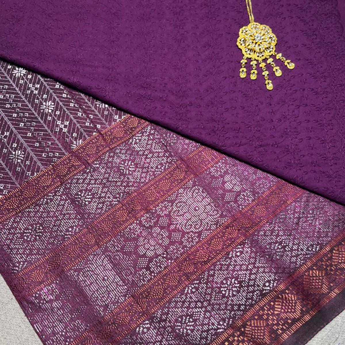 Triple Line Border Songket 44"