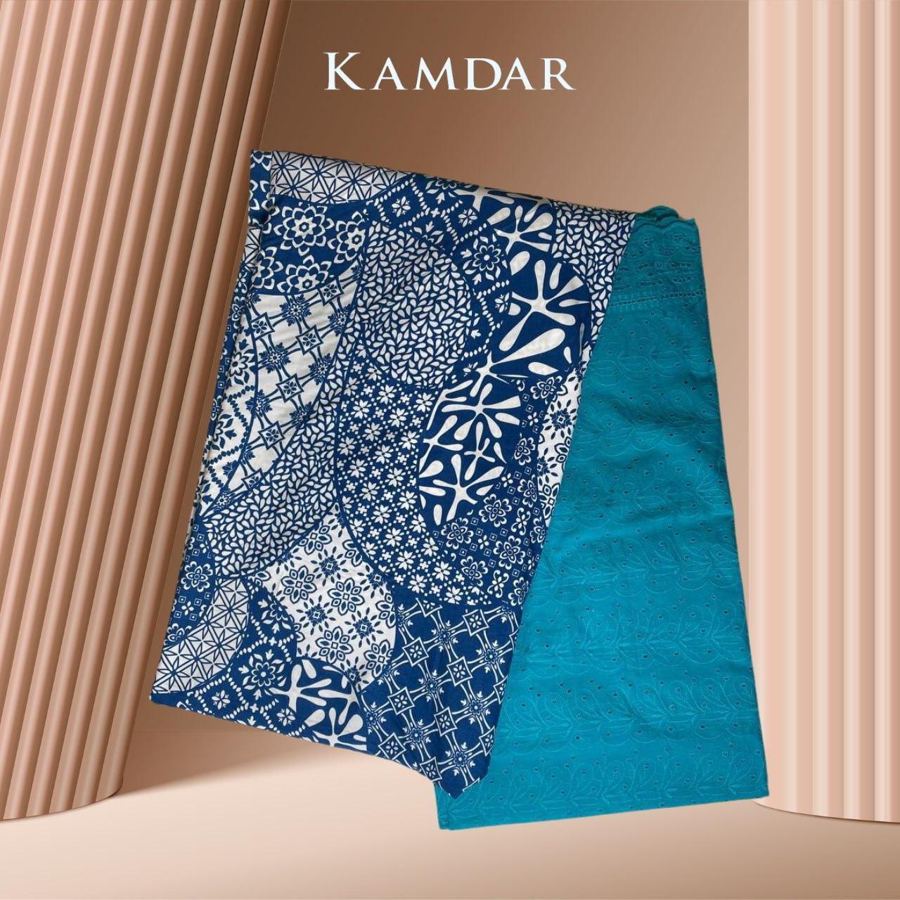 Sulaman Kapas Tulen 42"& Cetakan Kapas Batik PC 44" Set Kombo 2M+2M & Meter Terbuka
