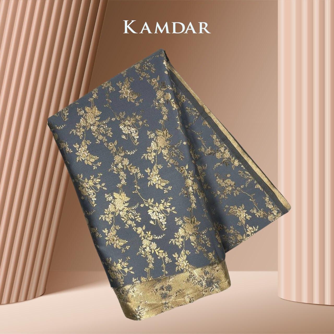 KAMDAR KAIN FLORAL JACQUARD 2.0 44" OPEN METER Satin Kain batik viral murah, Kain Pasang Raya 2024, Kain Songket Raya 2024 Terlaris Terlaris (KAIN SAHAJA BELUM JAHIT)