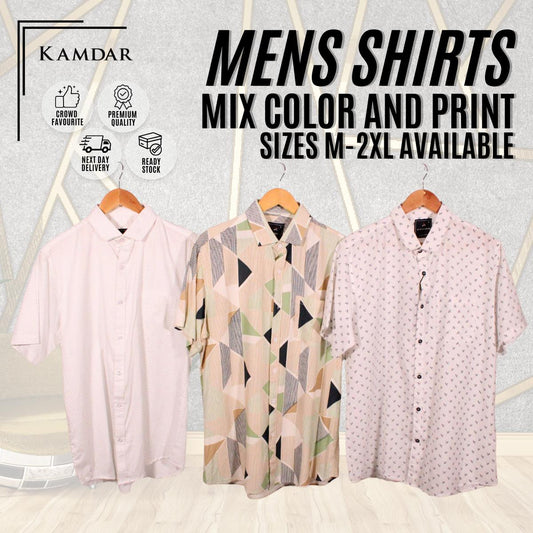 Men Short Sleeve Printed Shirt