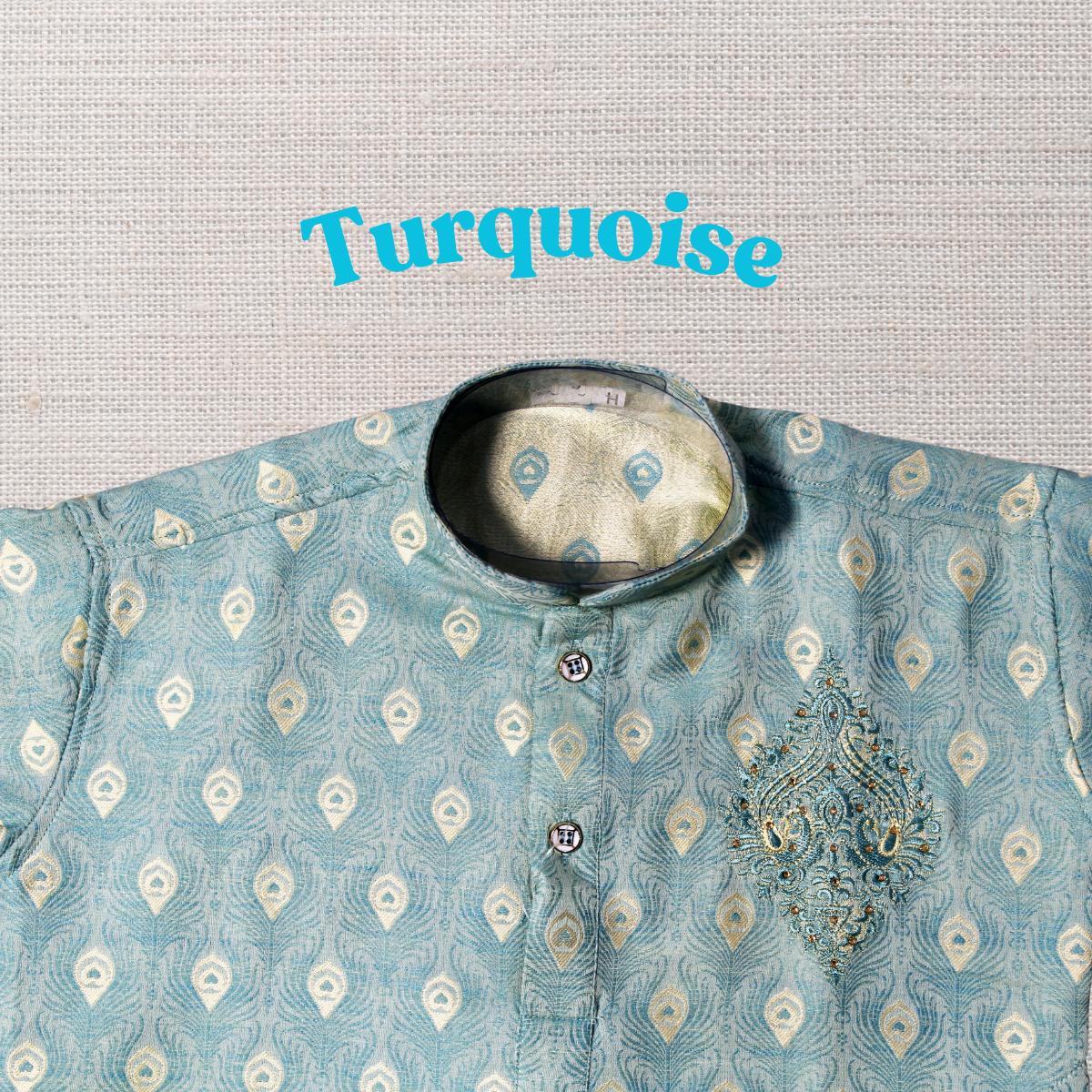 Surya Kids Short Kurta Mayur Print Butta