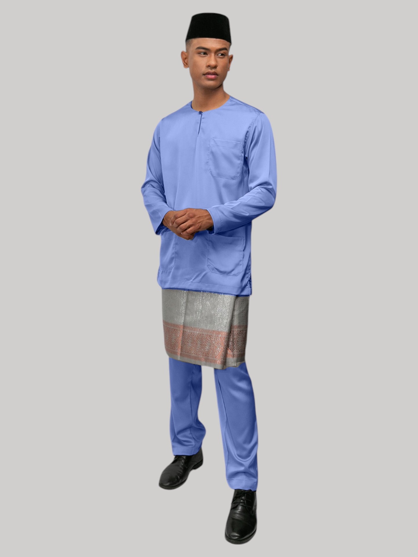 Aryan Teluk Belanga Fit - Biru Awan Baju Melayu
