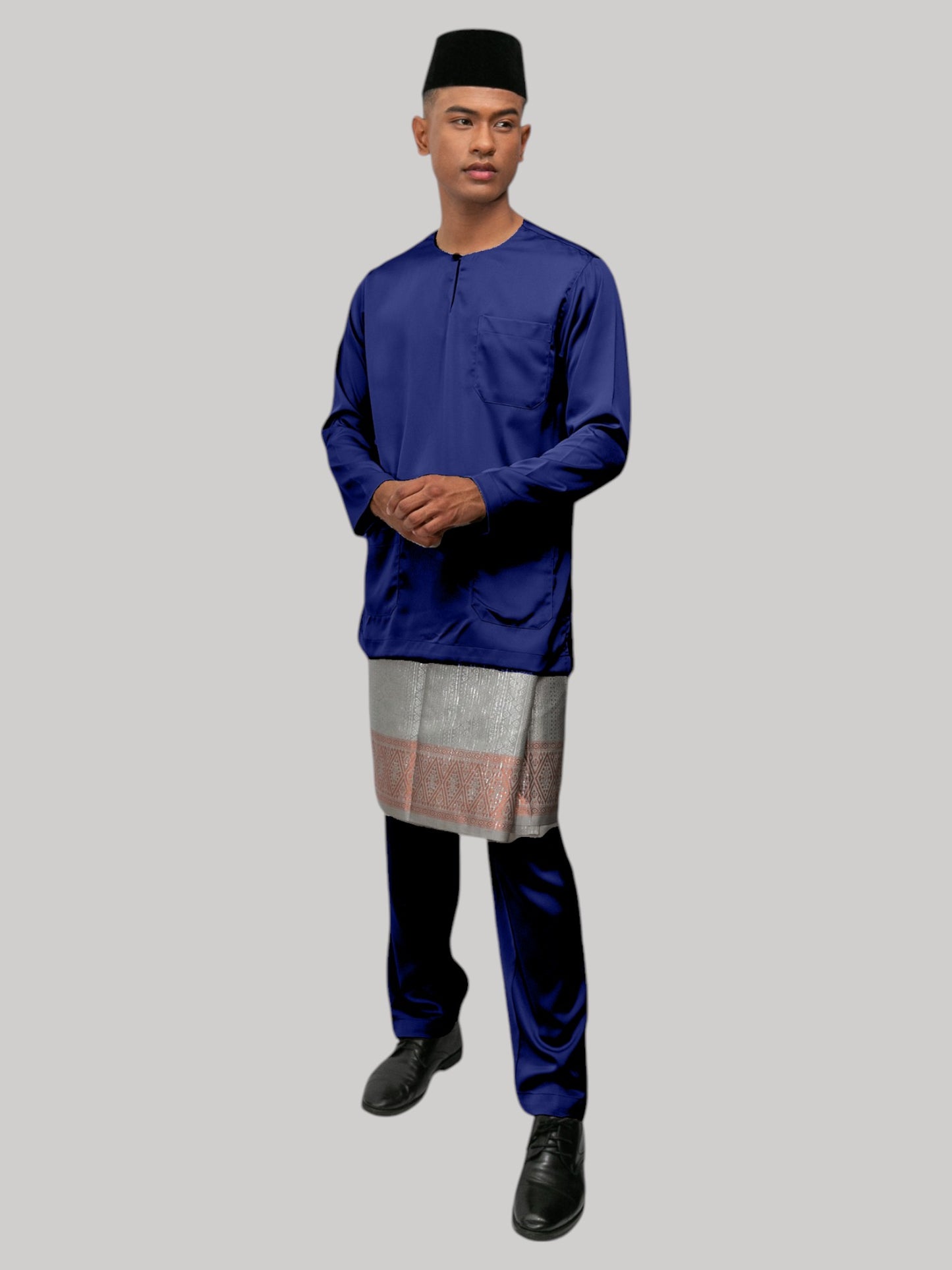 Aryan Teluk Belanga Fit - Biru Malam Baju Melayu