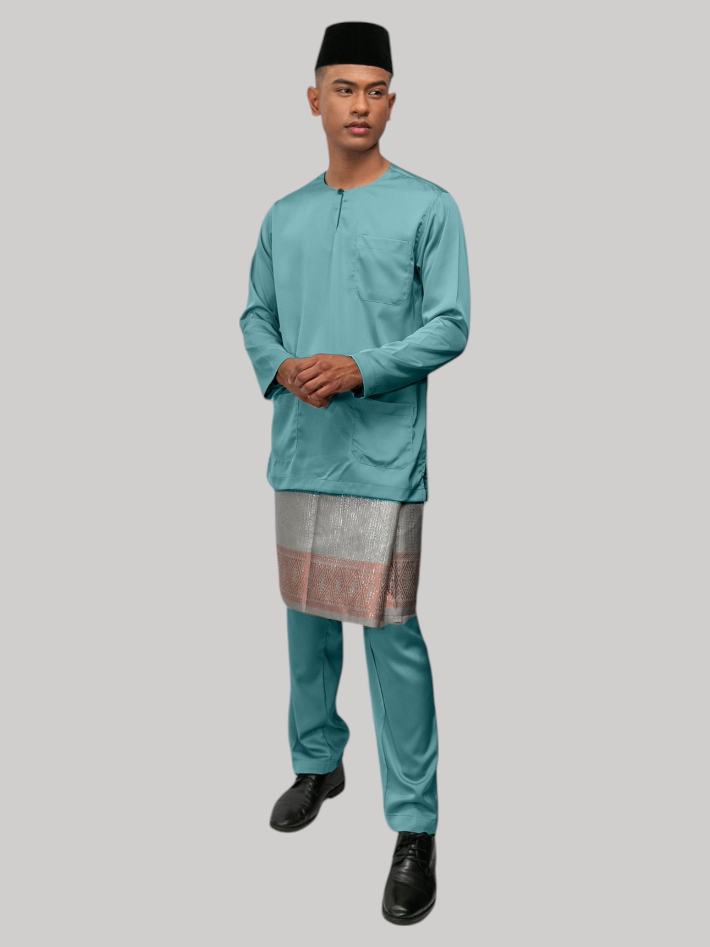 Aryan Teluk Belanga Fit - Hijau Laut Baju Melayu