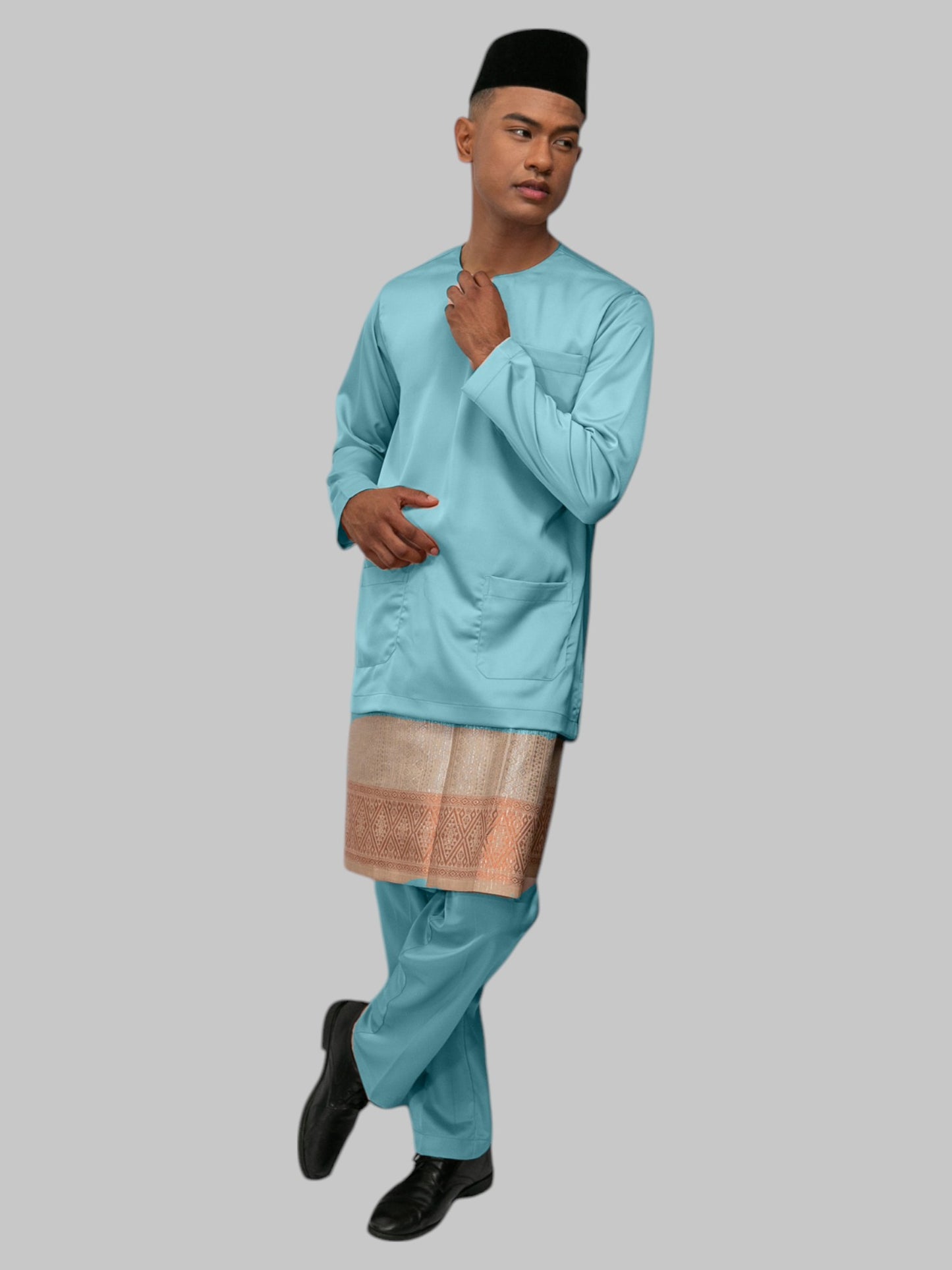 Arjuna Teluk Belanga Fit - Biru Laut Baju Melayu