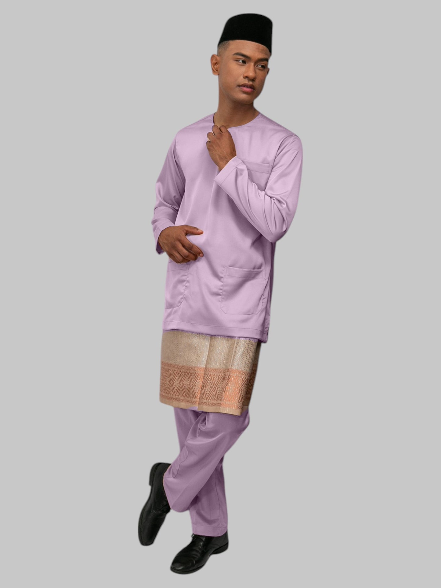 Arjuna Teluk Belanga Fit - Ungu Mutiara Baju Melayu