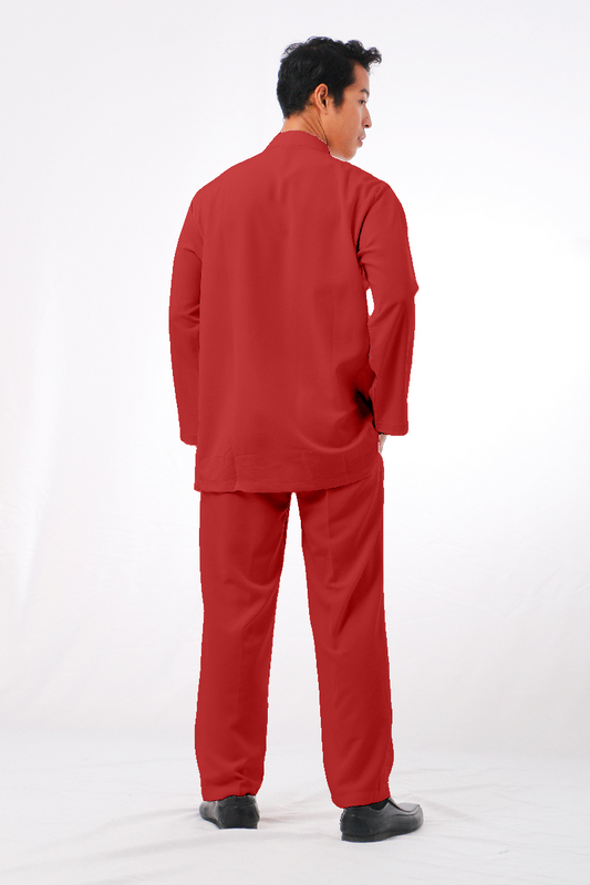 Mikail Baju Melayu Modern - Red