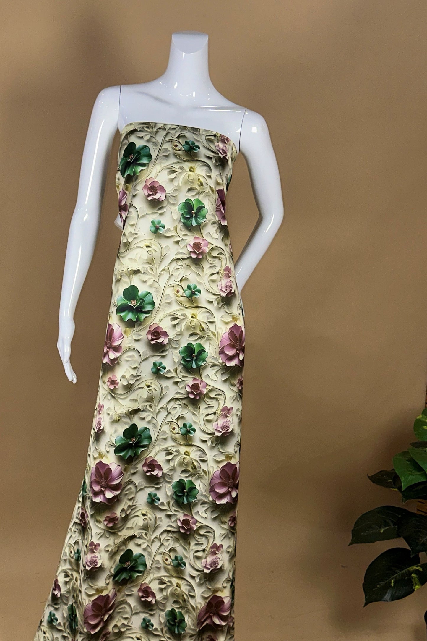 8D Daisy Digital Satin 44"
