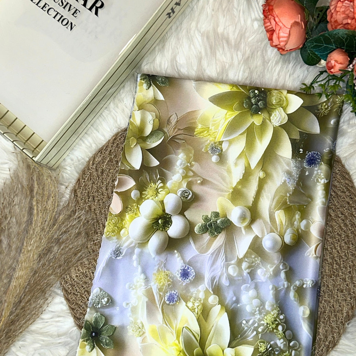 8D Dahlia Digital Satin 44”