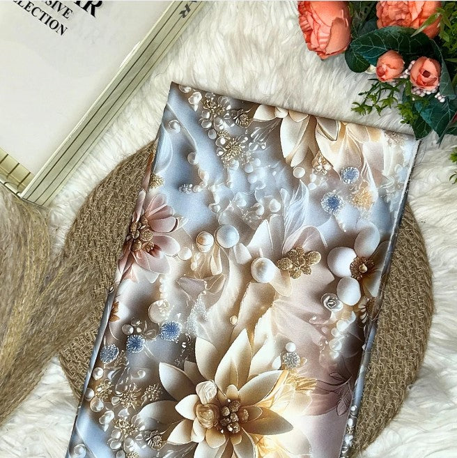 8D Dahlia Digital Satin 44”