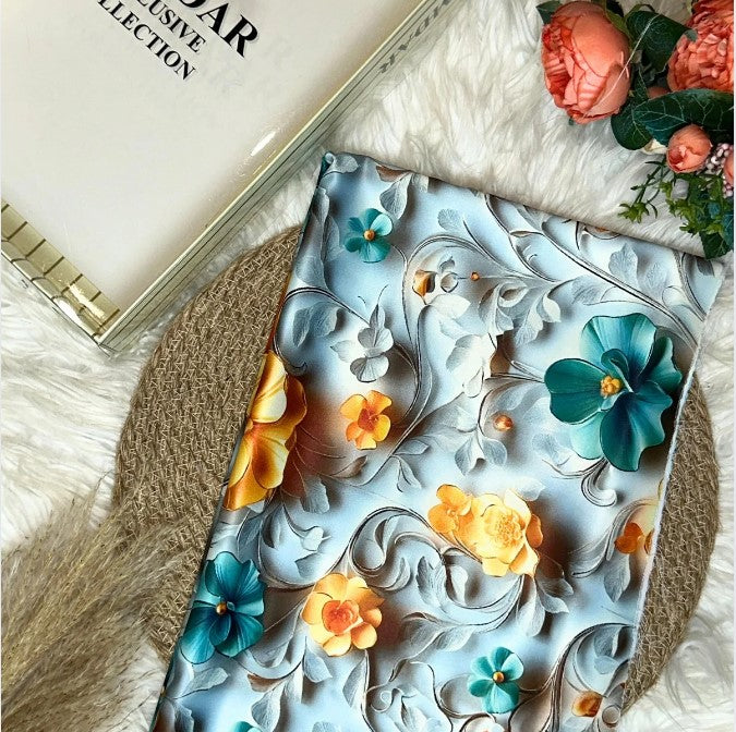 8D Daisy Digital Satin 44"