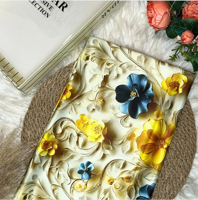 8D Daisy Digital Satin 44"