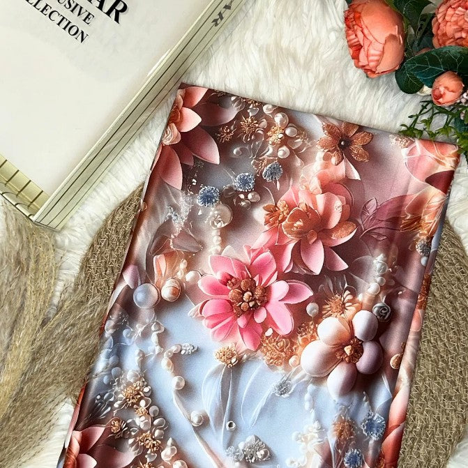 8D Dahlia Digital Satin 44”