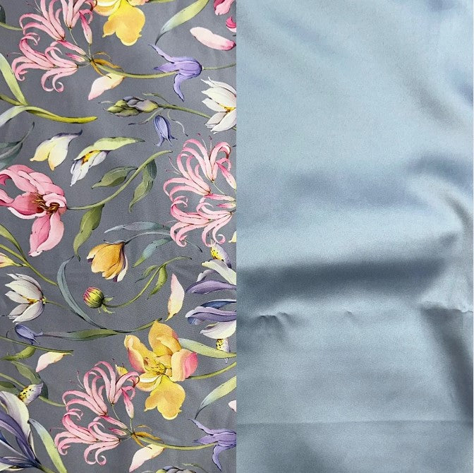 Isla Italian Digital Jacquard & Justin Plain Satin Combo Set