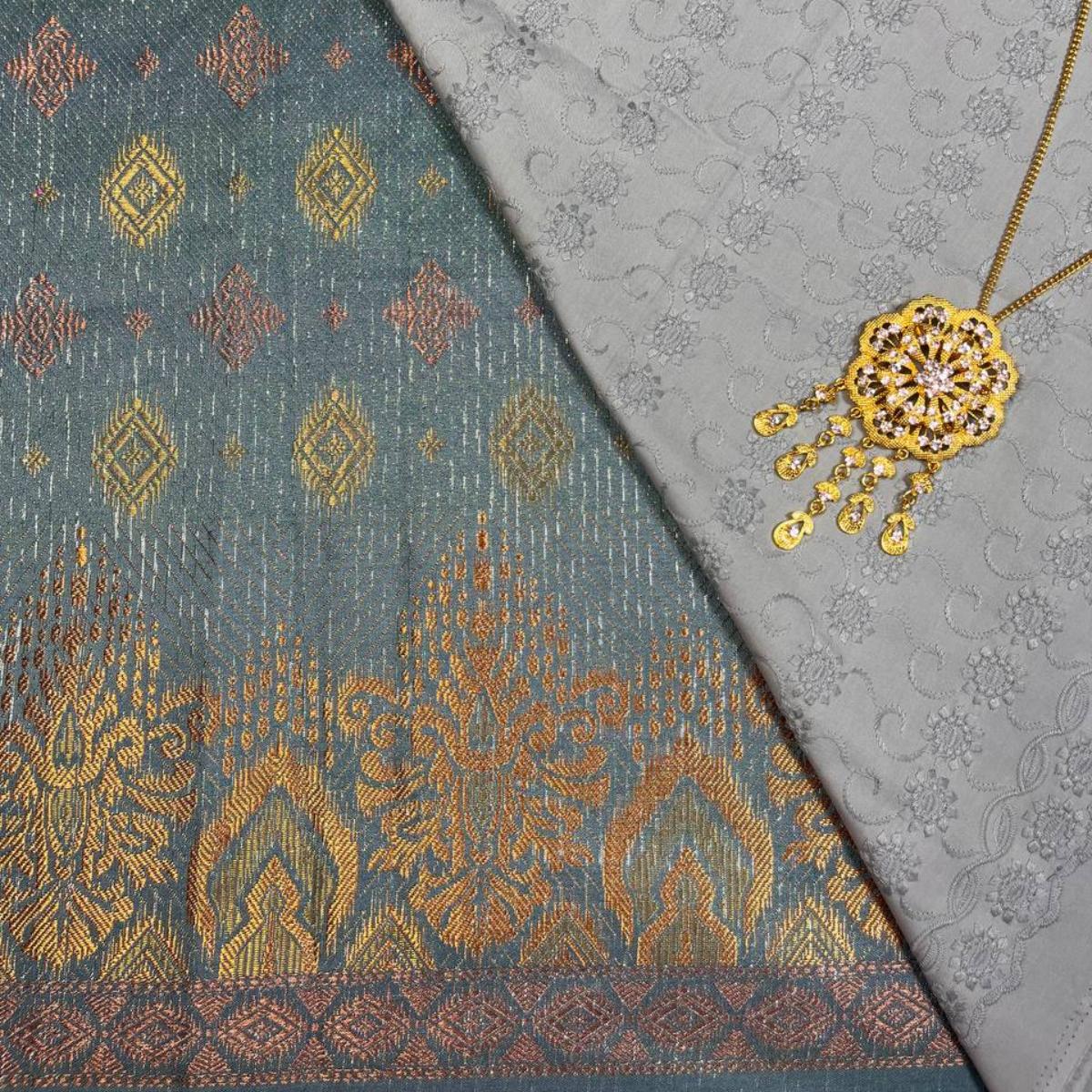 Big Border Songket and Mix Cotton Embroidery Combo Set