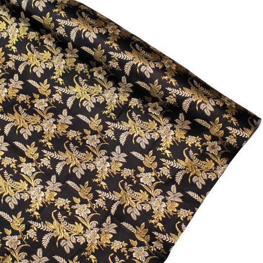 Daisy Floral Metallic Jacquard 44"