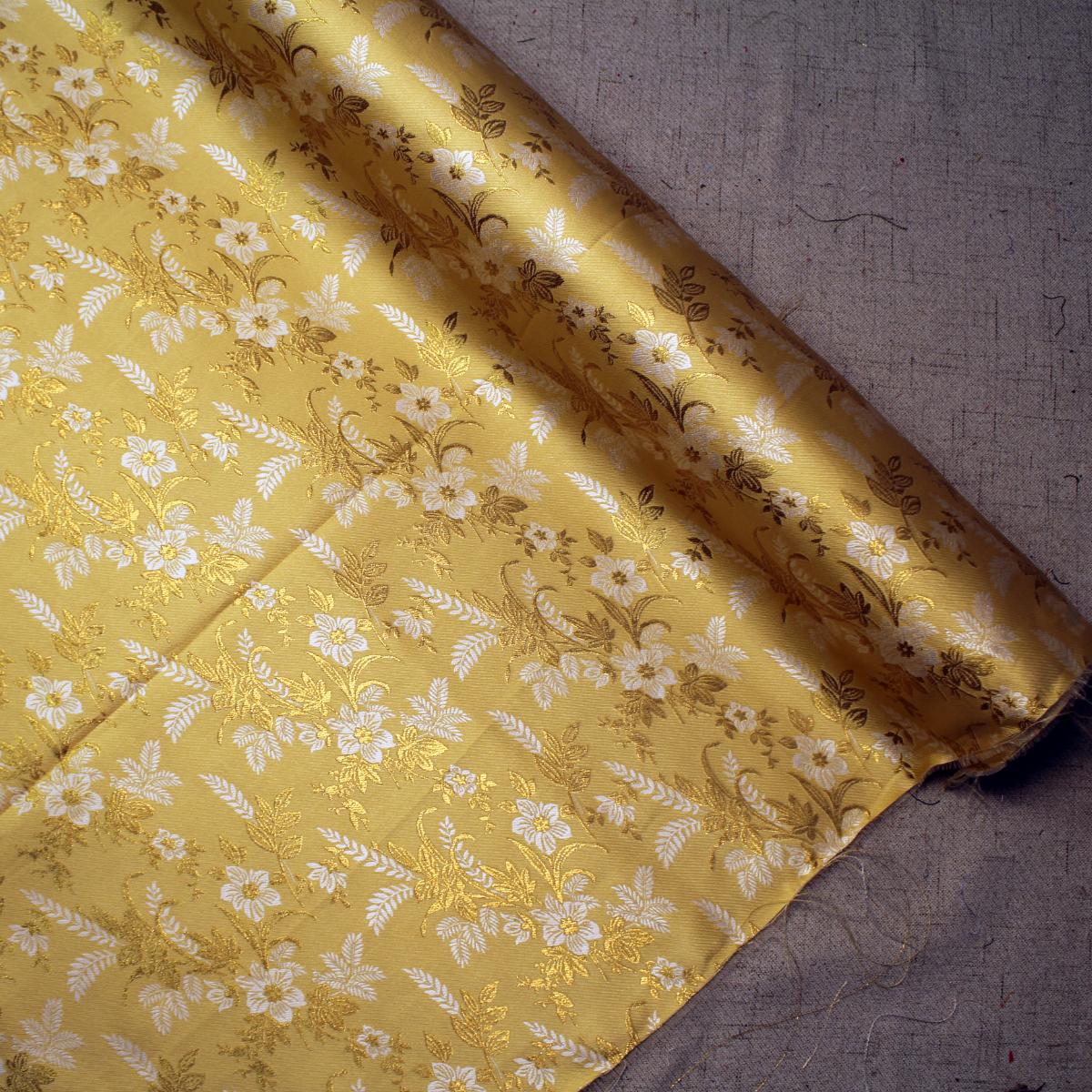 Daisy Floral Metalic Jacquard 44'' Corak Satin Eksklusif