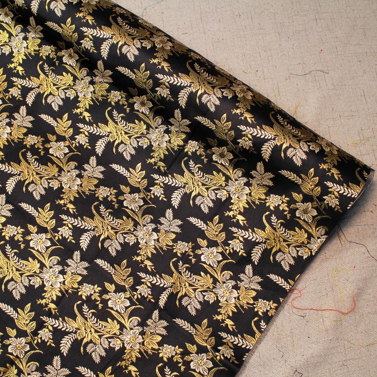 Daisy Floral Metallic Jacquard 44"