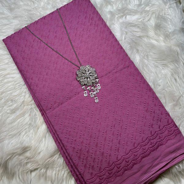 Chikan Cotton Embroidery 58"
