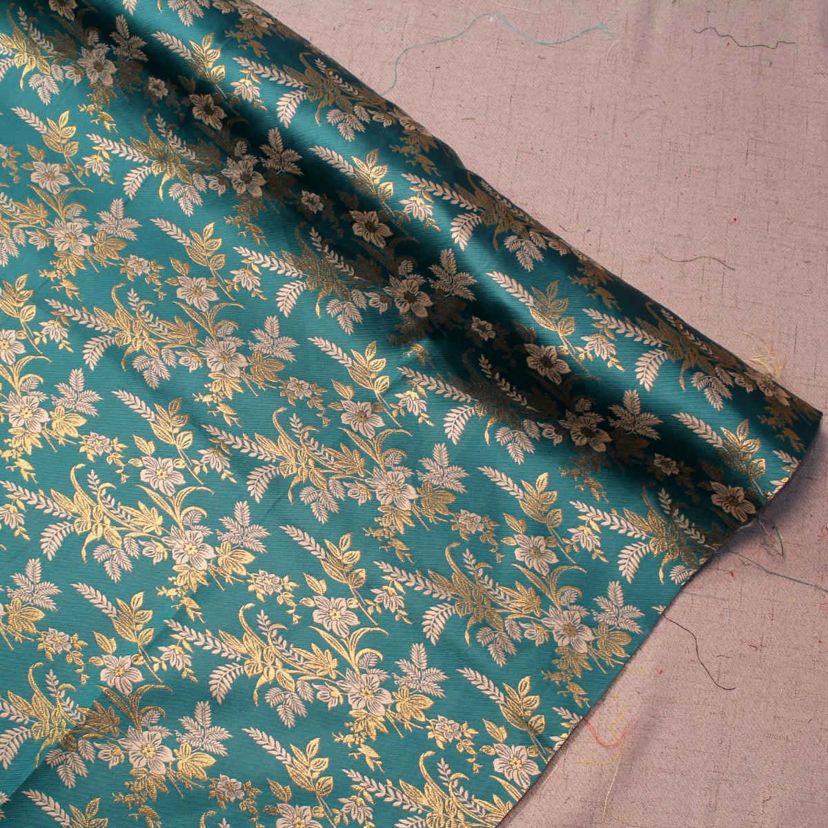 Daisy Floral Metalic Jacquard 44'' Corak Satin Eksklusif
