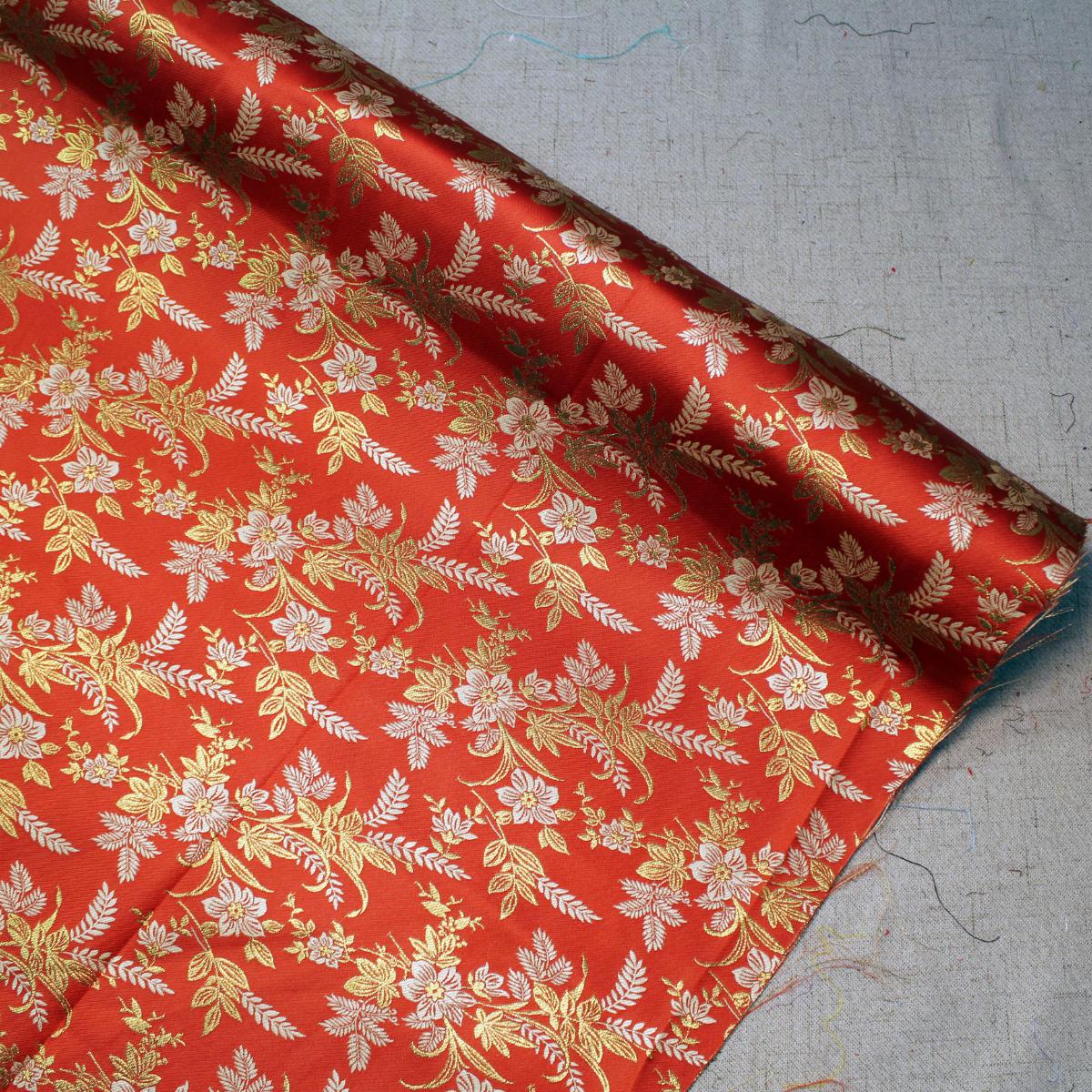 Daisy Floral Metalic Jacquard 44'' Corak Satin Eksklusif