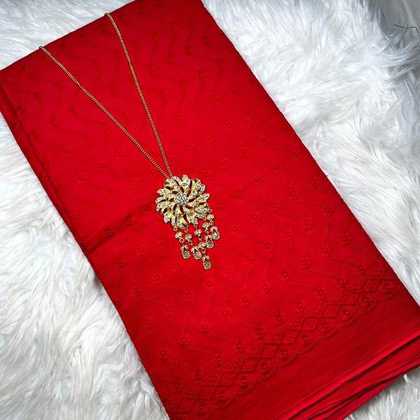 Chikan Cotton Embroidery 58"