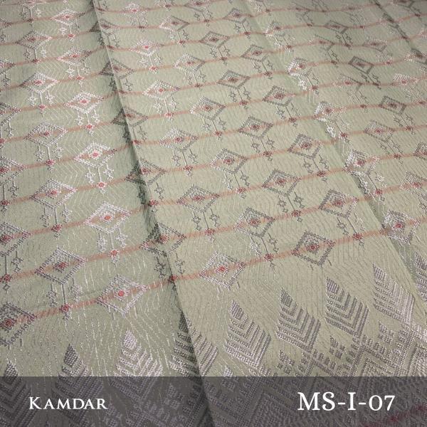 Berlian Perak Metallic Songket 44"