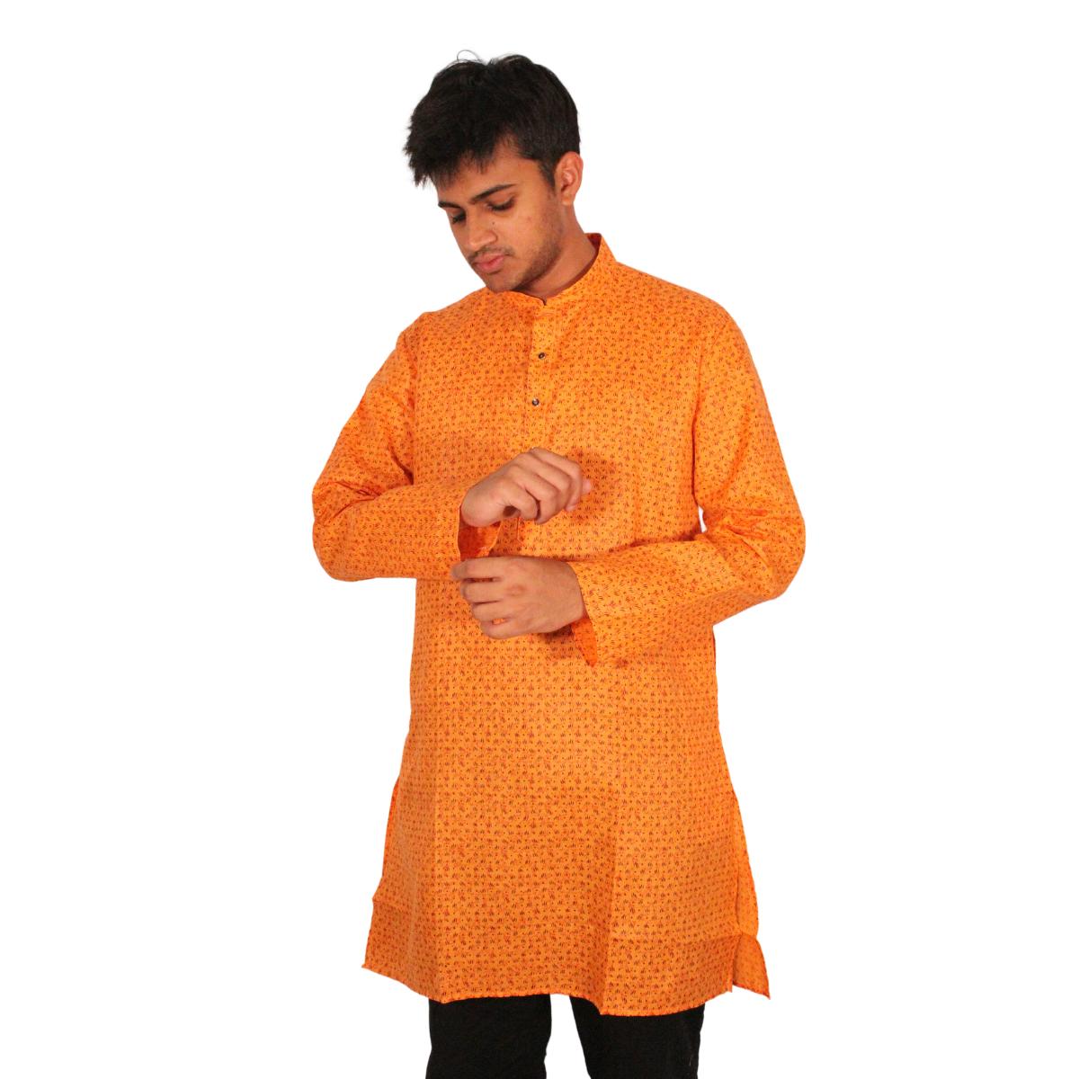 Fine Floral Men's Kurta