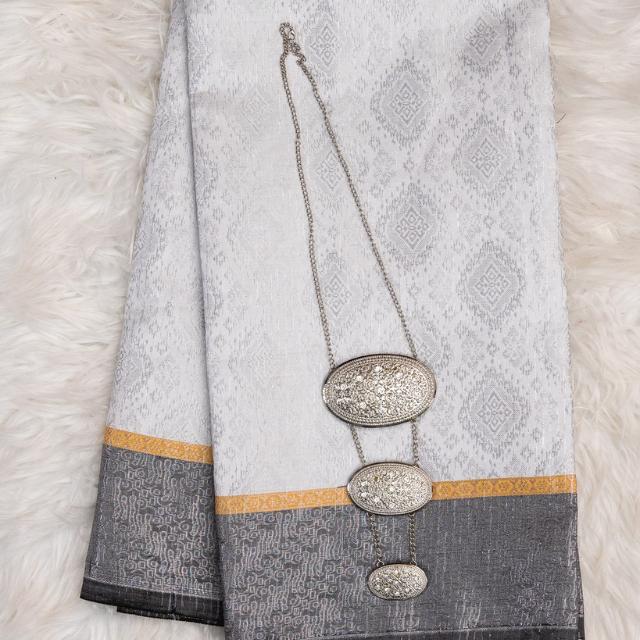 Jari WT Yellow Metallic Songket 44"