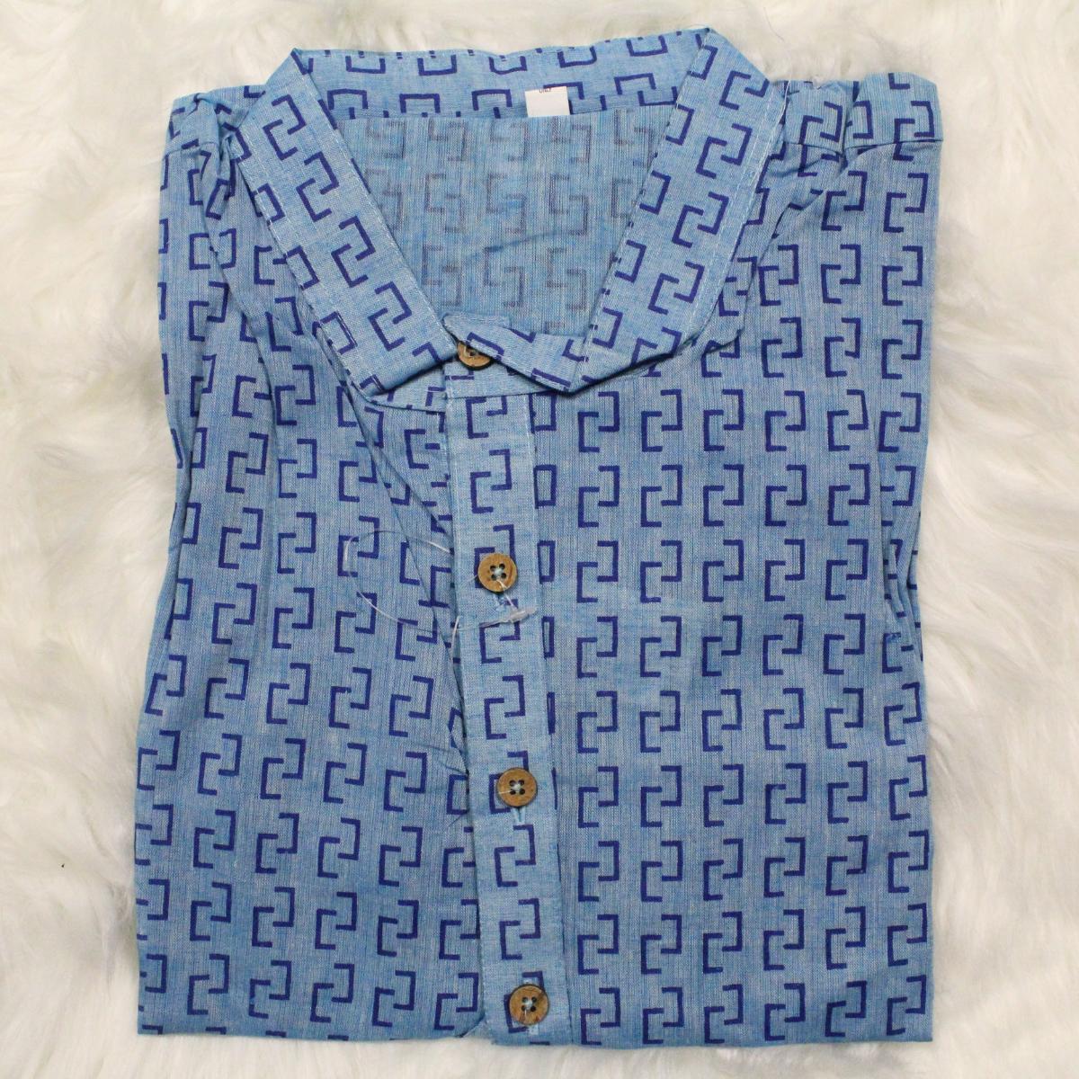Abstract Print Men's Kurta