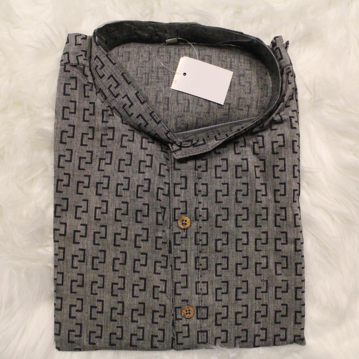 Abstract Print Men's Kurta