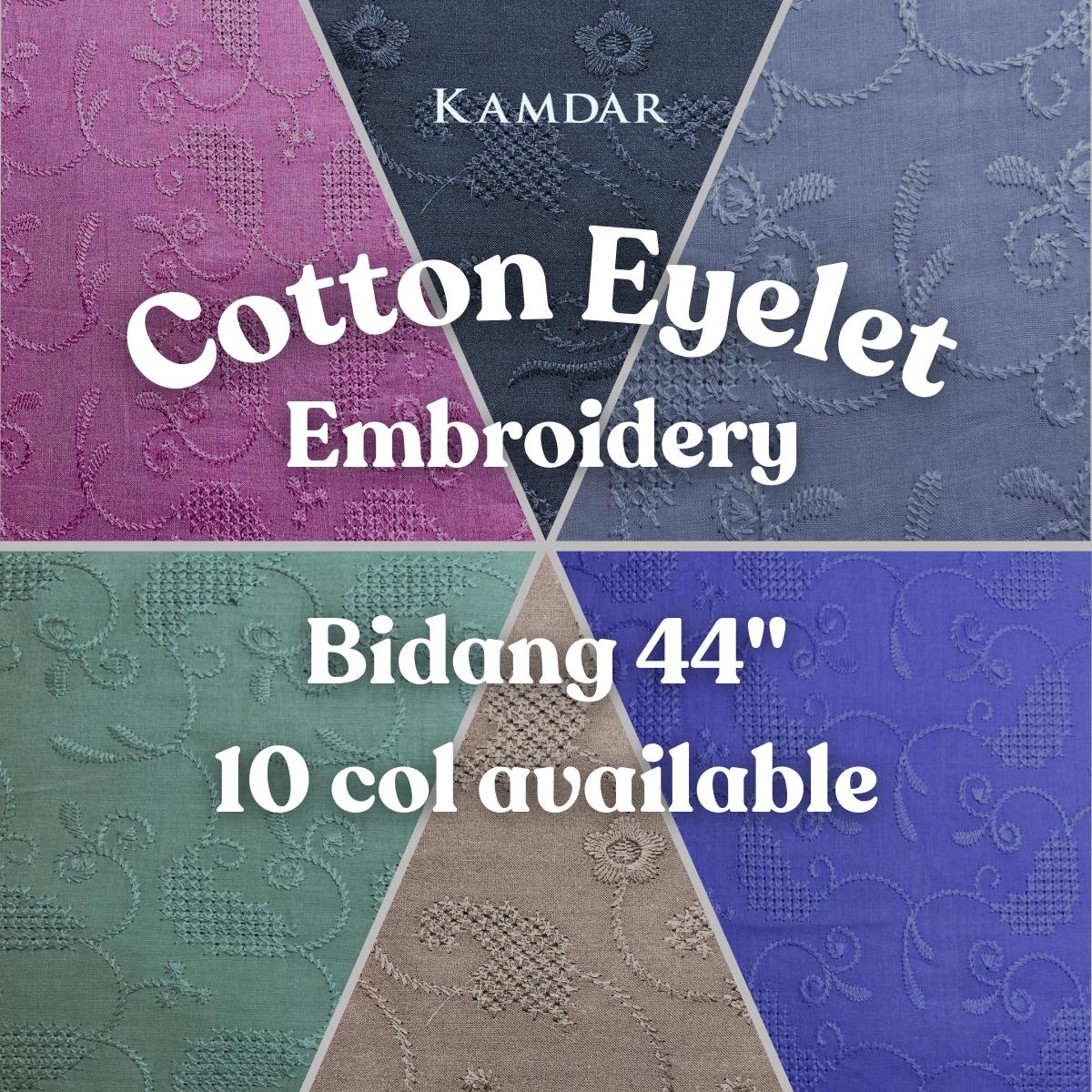 Cross Stitch with Cambric Embroidery 44"