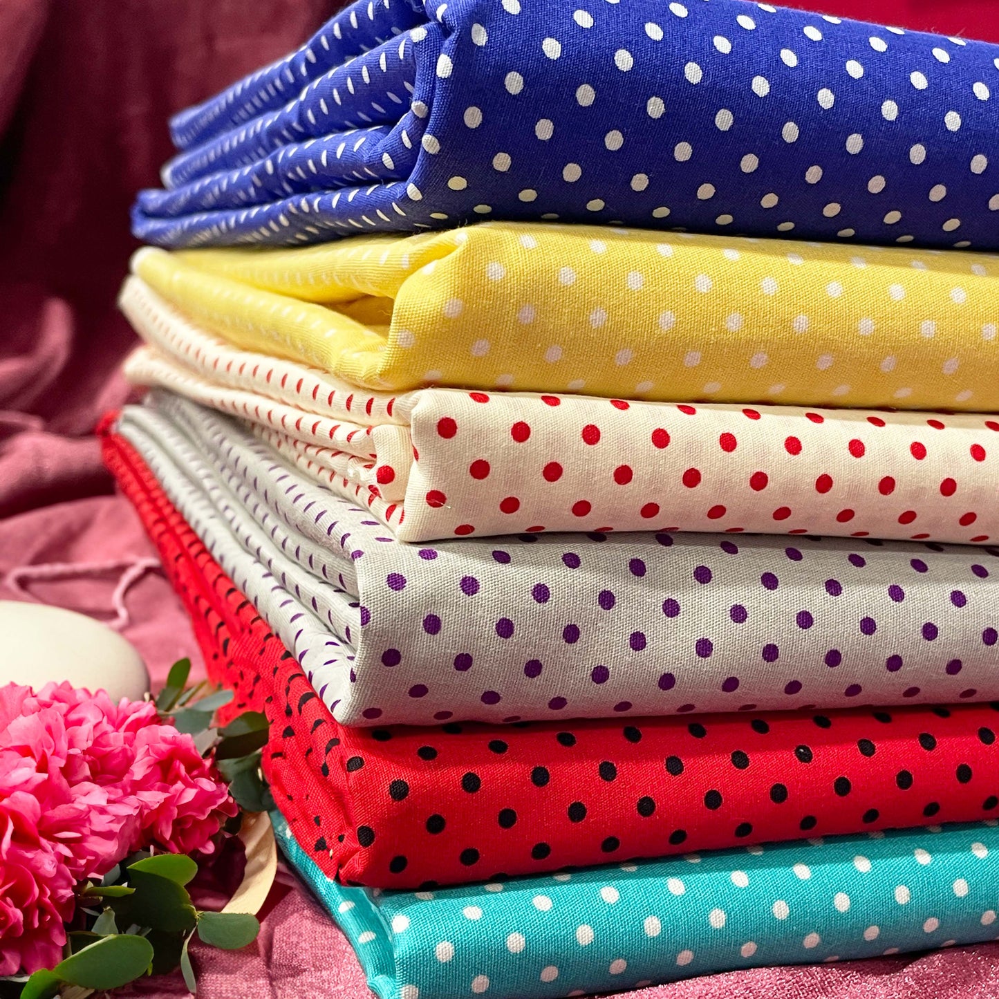 Poplin U Dots Cotton 44"