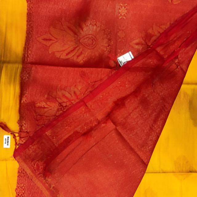 Softy Copper Devi with Tassels Saree