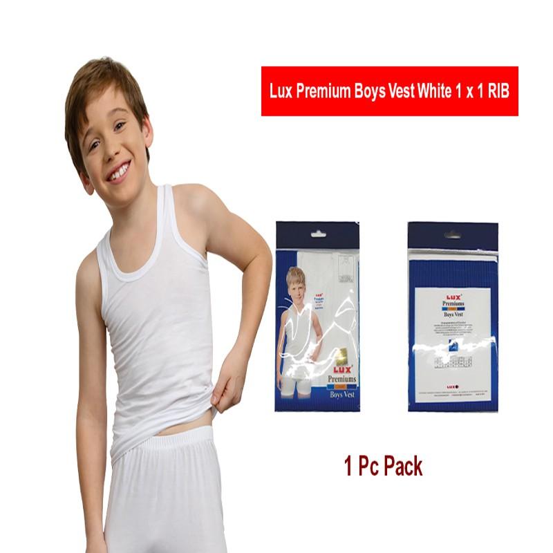 Boys Innerwear Lux Premium Vest 1 Pc/Pack