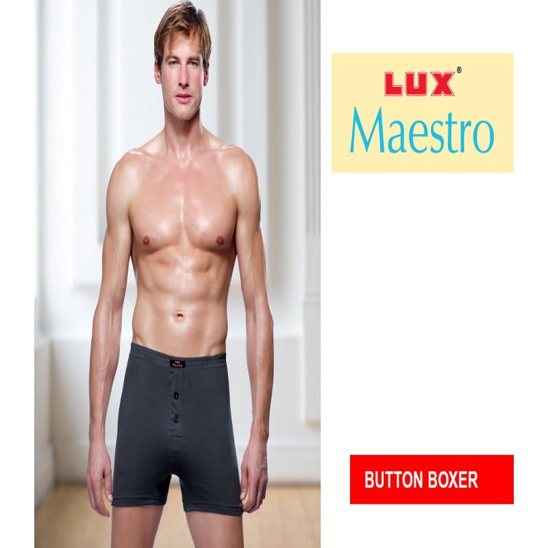 Lux Maestro Men Innerwear Button Shorts 3 Pcs/Pack