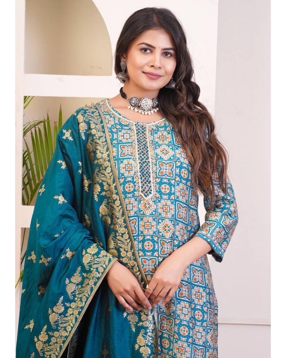 Aliya Cotton Kurti Set with Dupatta