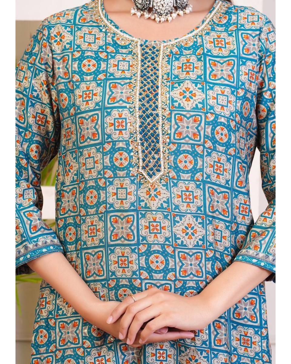 Aliya Cotton Kurti Set with Dupatta