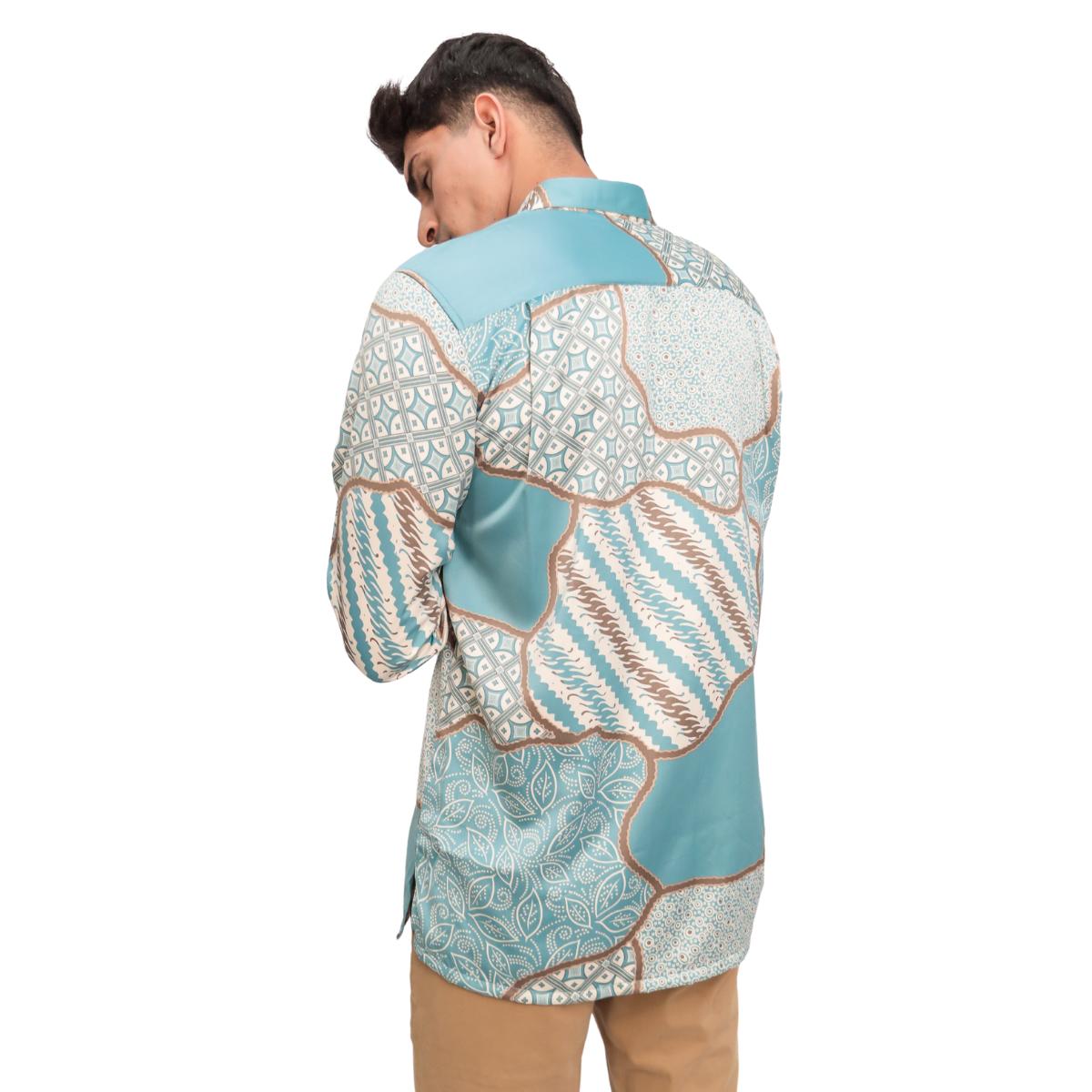 Men Batik Long Sleeve Shirt