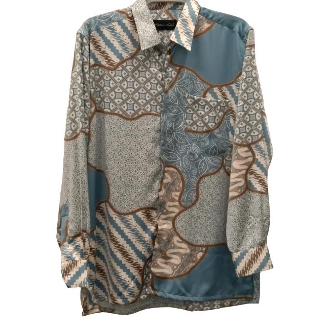 Men Batik Long Sleeve Shirt