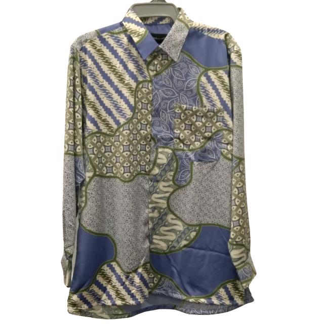 Men Batik Long Sleeve Shirt