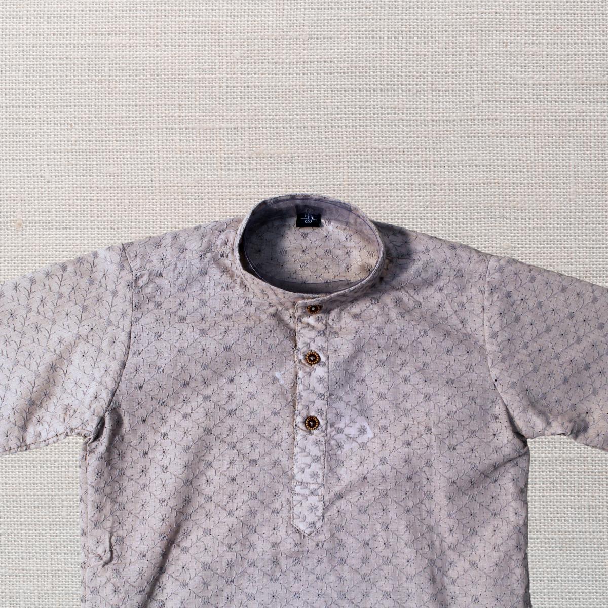 KAMDAR Aryan Kurta Set Kurta Kanak-kanak dengan Seluar Kurta Etnik Piyama untuk Lelaki, Pakaian Etnik India Mampu Milik Kapas Kurta Budak Murah Baju Deepavali Fesyen Selesa