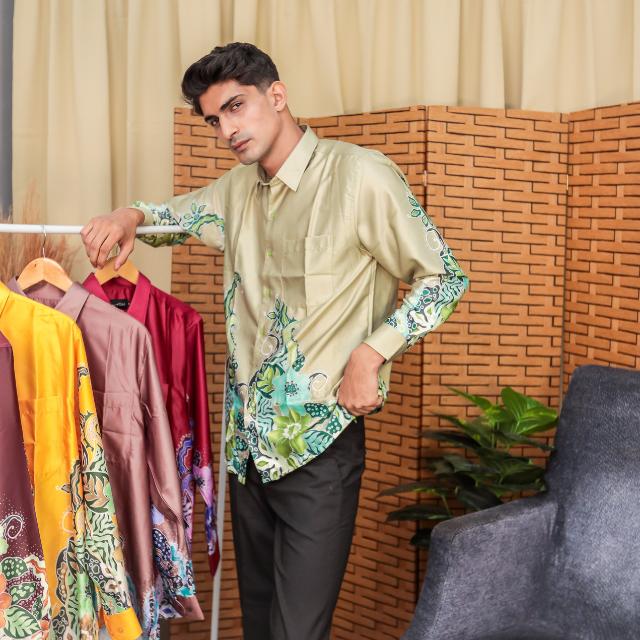 Morina Baju Batik Satin