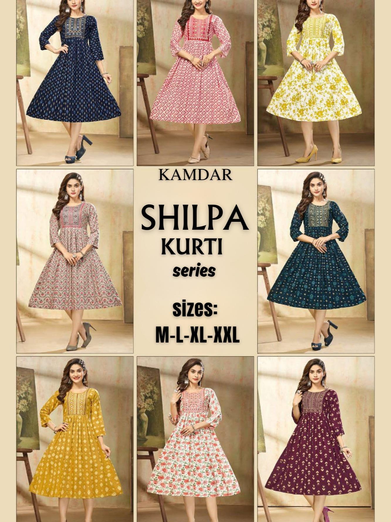 KAMDAR Shilpa Heavy Rayon Print dengan Sulaman Atasan Kurti Pakaian Wanita Sedia Buatan untuk Deepavali Fesyen Mampu Milik, Kasual, Trendi Saiz Plus Dusty Pink