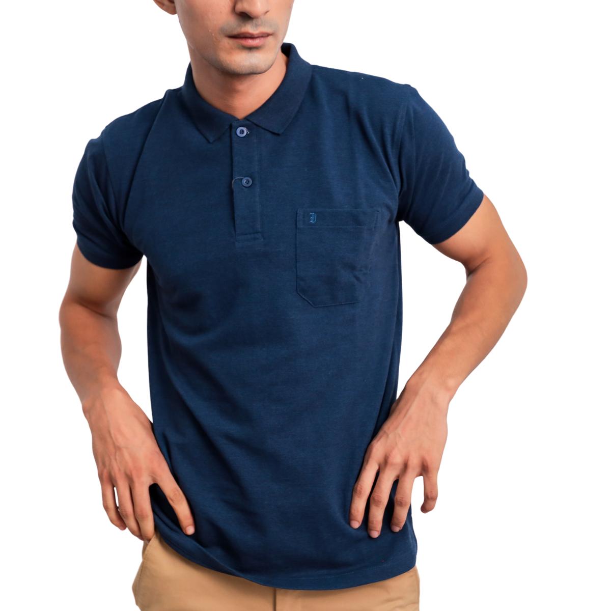 Men Plain Polo T-Shirt