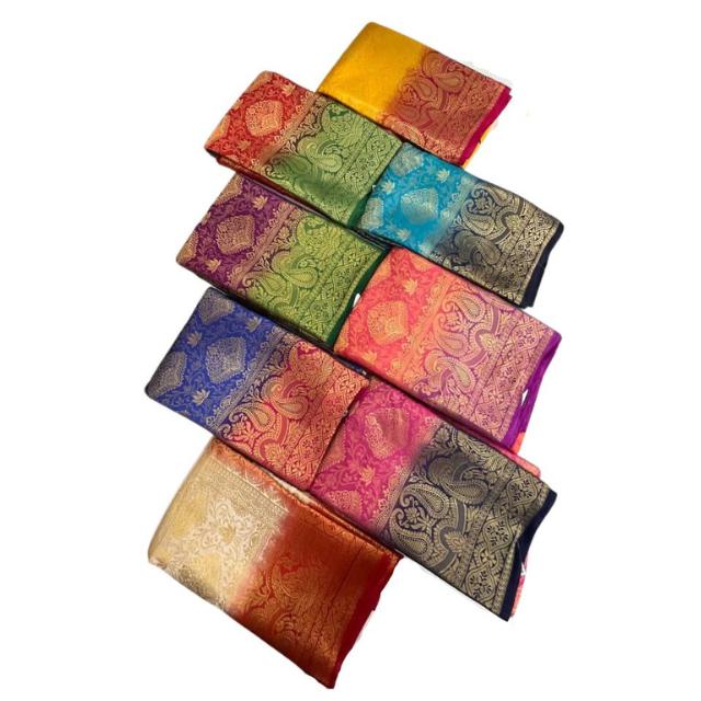 Kanjeevaram Brocade Art Silk Sari