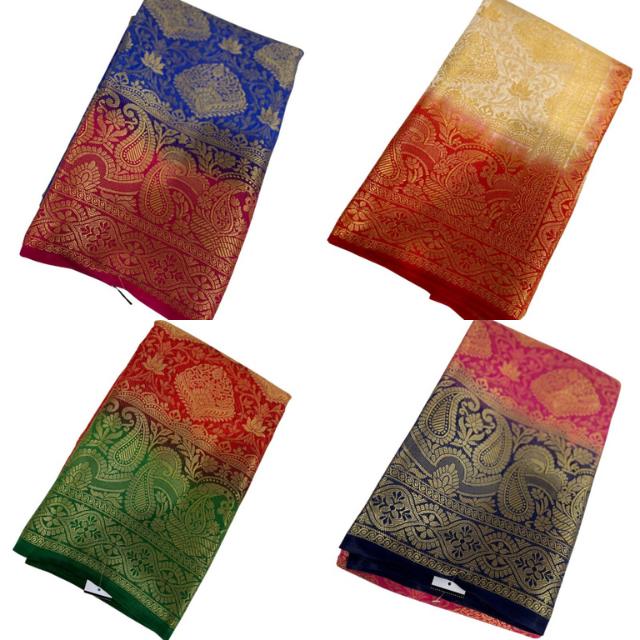Kanjeevaram Brocade Art Silk Sari